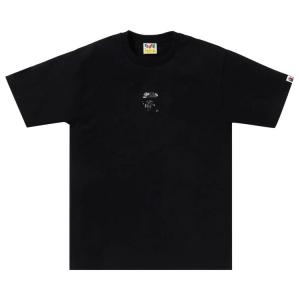 Футболка BAPE Liquid Camo Small Ape Face Tee, Black