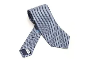 Ferragamo Солнечная галстук с принтом, Blue