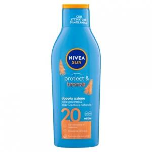 Nivea Солнцезащитный увлажняющий крем Sun Protect & Bonze Spf20 200 мл
