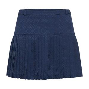 Юбка Marine Serre Moon Diamond Jacquard Tailoring Pleated Skirt, Navy