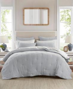 Комплект постельного белья Breeze Cotton с вышивкой, 3 предмета, размер Full/Queen Harbor House, Blue