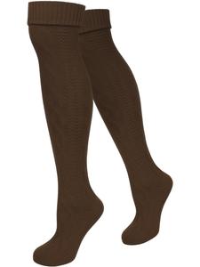 Normani Традиционные высокие носки до колена коричневого цвета