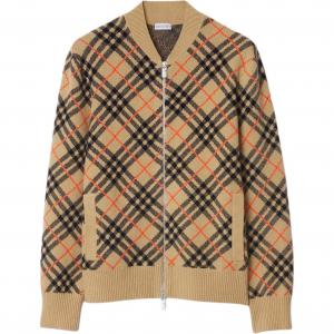 Куртка Check Cardigan Burberry, коричневый