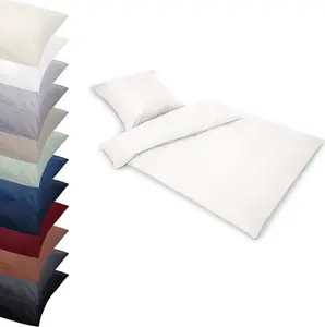 Комплект постельного белья ПРЕМИУМ 155x200-80x80 см из МИКРОФИБРЫ, комплект постельного белья, наволочка, пододеяльник, пододеяльник, цвет: белый Posteli