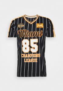 Футболка с принтом MACHA BASEBALL Brave Soul, черный