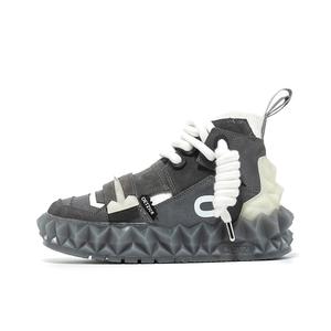 Кроссовки OETZI Stylish Skateboarding Shoes Unisex High-top Gray, серый