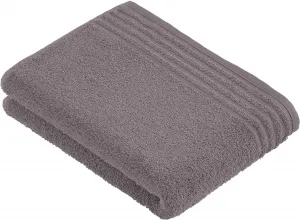 Полотенце для сауны Vossen "Vienna Style Supersoft", (1 шт.), с каймой 100х150 см (1 шт.), цвет pepplestone