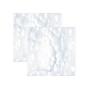 Сервировочное блюдо Квадратная тарелка Sphere 21 x 21 см, набор из 2 штук, прозрачная Nachtmann, прозрачный