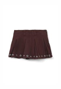Мини-юбка Gonna a pieghe Calliope, темно-коричневый