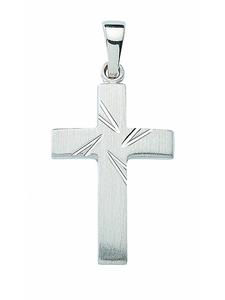 Adeliás Подвеска в виде креста из серебра 925 пробы для женщин и мужчин