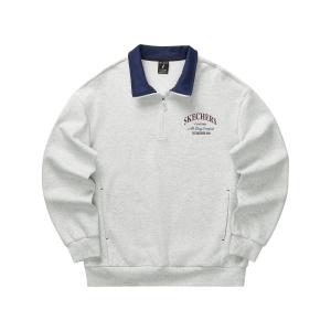 Спортивный свитшот Unisex Light Heather Gray Skechers, серый