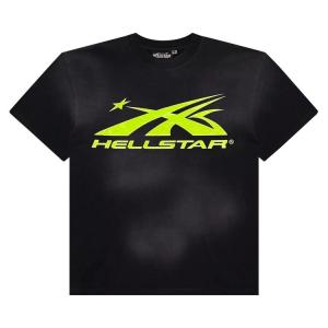 Футболка Hellstar Classic Tee, цвет Black/Neon Green