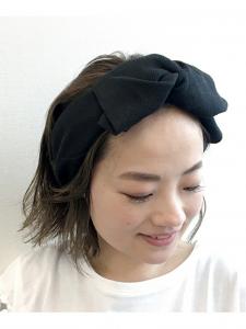 Тюрбан с тремя-четырьмя ребрами/большой лентой Three Four Time, цвет Black