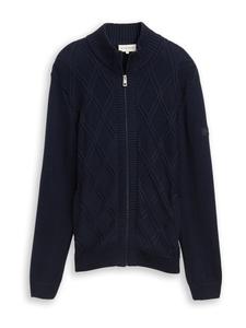 Вязаный кардиган TOM TAILOR, темно-синий