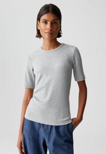 Футболка OPUS SLIM FIT RIB, Hazy Fog Melange/Grey