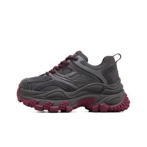 ST&SAT Женские износостойкие массивные кроссовки низкие серо-красные, цвет Gray Red