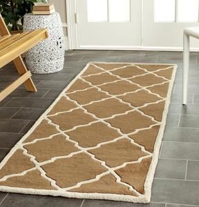 SAFAVIEH, 72 x 275 см, Ковер-дорожка handmade trellis premium wool, коричневый