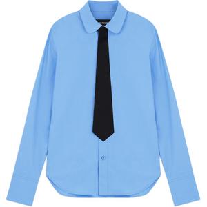 WE11DONE Синяя женская блузка