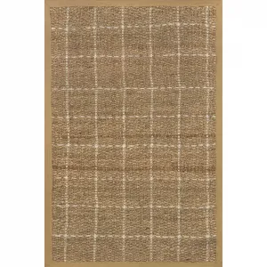 Классический коврик из морской травы Aubrielle nuLOOM, 122x183 см, бежевый