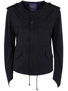 Yohji Yamamoto приталенная куртка без воротника, черный