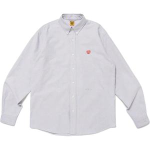 Хлопковая рубашка на пуговицах HUMAN MADE, синяя