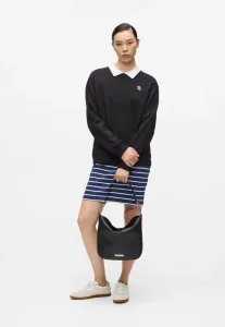 Сумка-Хобо ikon с гладким контуром Karl Lagerfeld, Black