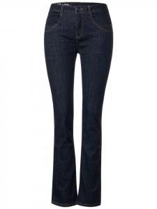 Street One Джинсы темно-синего цвета с эффектом выцветания