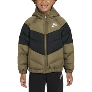 Пуховик оливковый зеленый для детей 3-7 лет Nike
