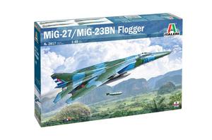 Italeri, МиГ-27/МиГ-23БН Флоггер 1/48, Пластиковая модель