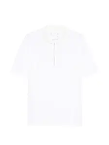Поло с молнией Sacai, белый