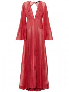 TWINSET платье со складками, красный