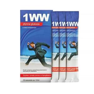 Глюкоза жидкая для диабетиков 1WW Medmess - 10 пакетиков Клубника Inna marka