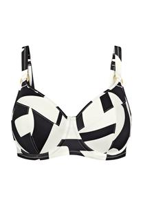 Летний купальник-топ на косточках с декоративными кольцами Triumph, белый