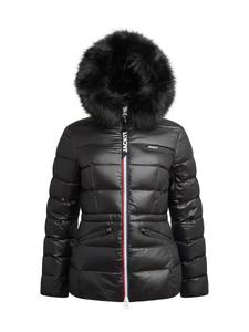 Куртка для активного отдыха JACK1T  R4D Tricolore Puffer Racer Lux mit Fell, черный