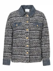 Джинсовая рубашка-овершот из твида Weill Paris, синий