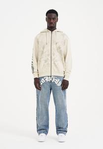 Джинсы прямого кроя GOTHIC FRAYED PANEL Ed Hardy, синий