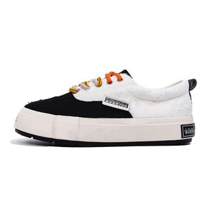 WARRIOR Износостойкие, увеличивающие рост, нескользящие, низкие кроссовки для скейтбординга, унисекс, бежево-черные