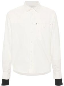 KUSIKOHC рубашка с узором в елочку, белый