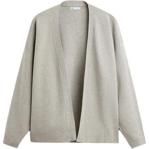 Трикотажная футболка мужская с принтом зебры серый ZARA