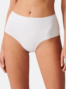 Трусы макси, набор из 3 невидимых мягких трусов. Schiesser, белый
