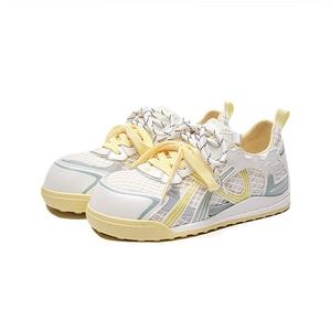 7 SEVFUN Низкие немецкие армейские кроссовки женские желтые, цвет Yellow