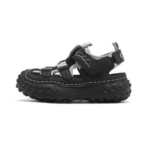 Детские сандалии с амортизацией, дышащие, легкие, с противоударным эффектом Satchi, черный