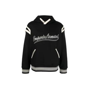 Толстовка с вышитым логотипом EMPORIO ARMANI, черный