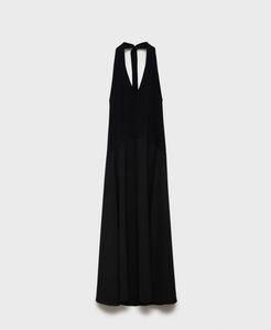 Женское платье-комбинация с воротником-халтером MANGO, Black