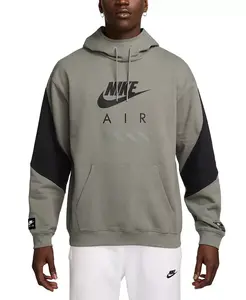Мужская просторная худи Air Fleece с логотипом Nike, загар/бежевый