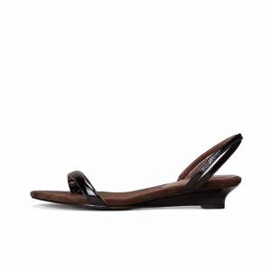 SHOEMAKER QUEEN Женские сандалии на одной застежке черные, цвет Black