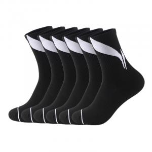 Комплект унисекс носков до середины икры LINING, Black[6 Pack]