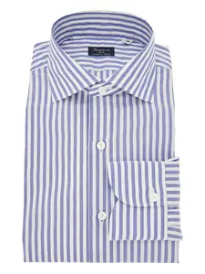 Рубашка в полоску Finamore 1925 Napoli, синий