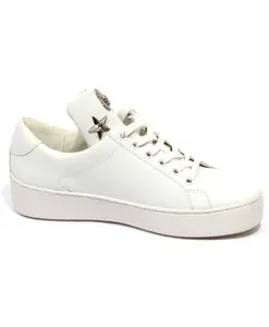 Кожаные кроссовки Mindy на шнуровке Michael Kors, белый