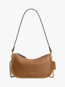 Кожаная сумка через плечо Waverly Coach, Honey Brown